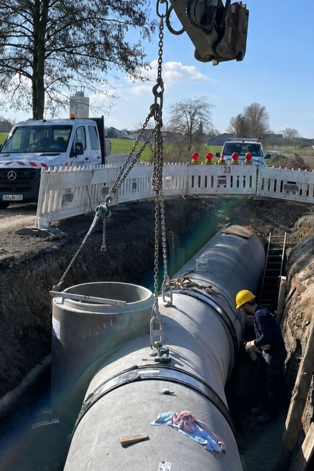 Baustelle Fachbereich Kanalbau